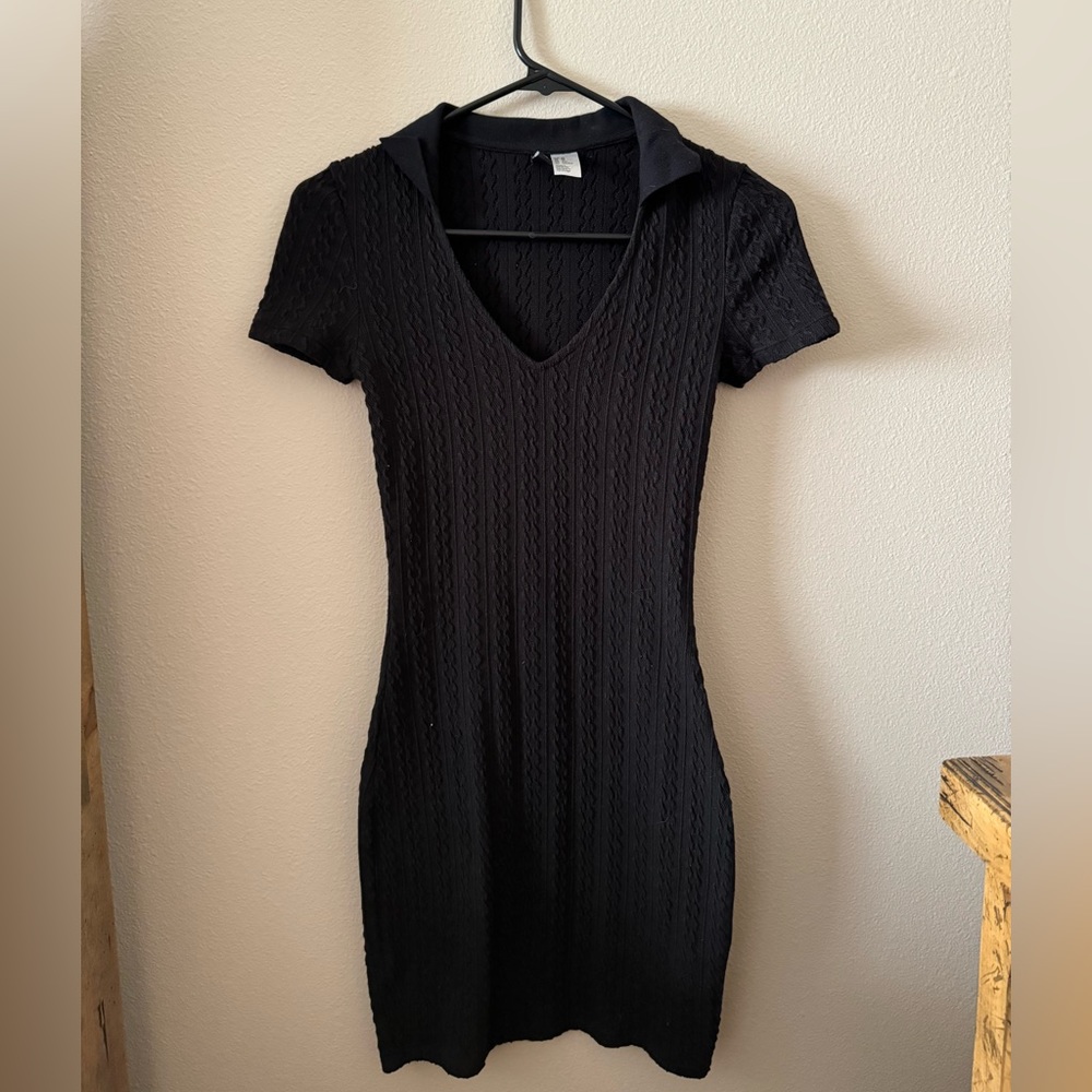 Black tight dress